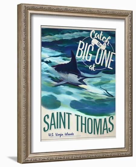 Catch the Big One-null-Framed Giclee Print