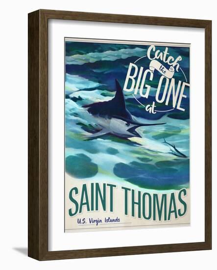 Catch the Big One-null-Framed Giclee Print