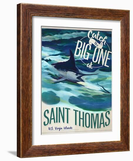 Catch the Big One-null-Framed Giclee Print