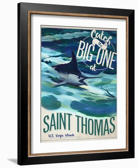 Catch the Big One-null-Framed Giclee Print