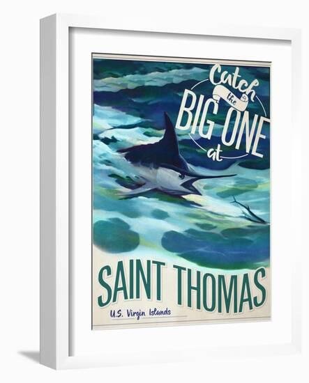 Catch the Big One-null-Framed Giclee Print