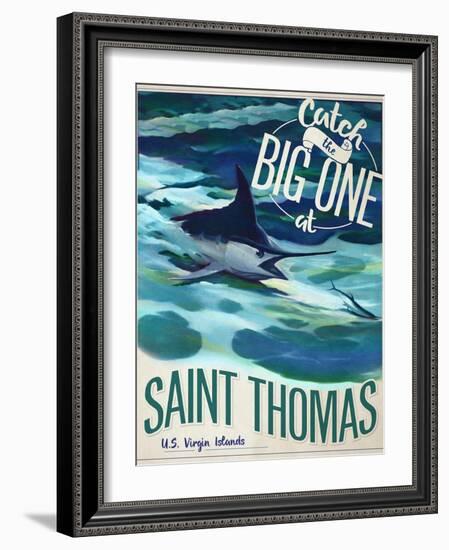 Catch the Big One-null-Framed Giclee Print