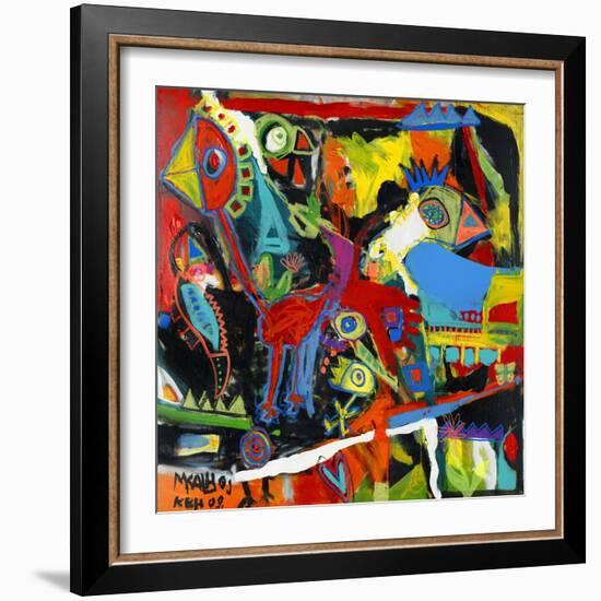 Catch the Bird-Martin Kalhoej-Framed Premium Giclee Print