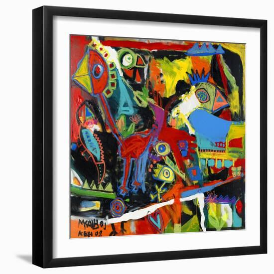 Catch the Bird-Martin Kalhoej-Framed Premium Giclee Print