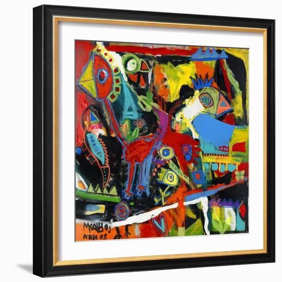 Catch the Bird-Martin Kalhoej-Framed Premium Giclee Print