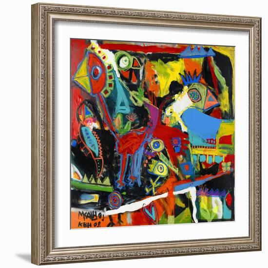 Catch the Bird-Martin Kalhoej-Framed Art Print