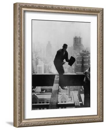 Catcher Astraddle Beams During Skyscraper Construction' Photographic Print  - Arthur Gerlach | Art.com