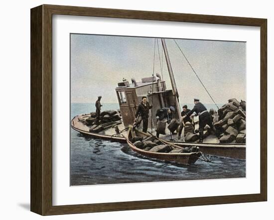 Catching a Rum Runner-null-Framed Art Print