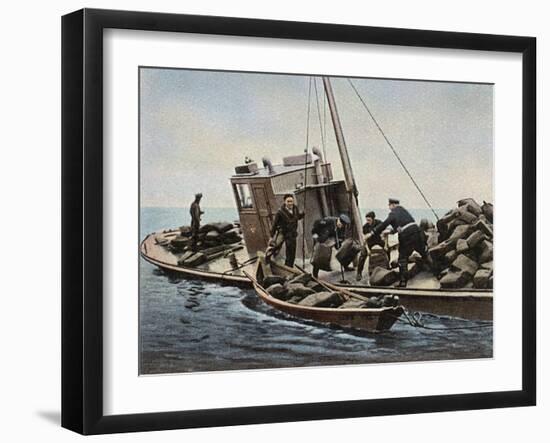 Catching a Rum Runner-null-Framed Art Print