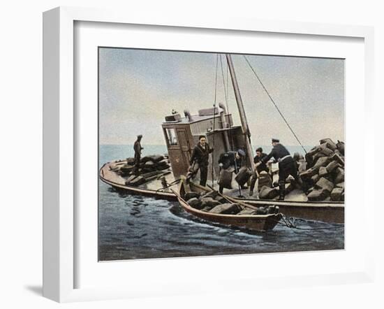 Catching a Rum Runner-null-Framed Art Print