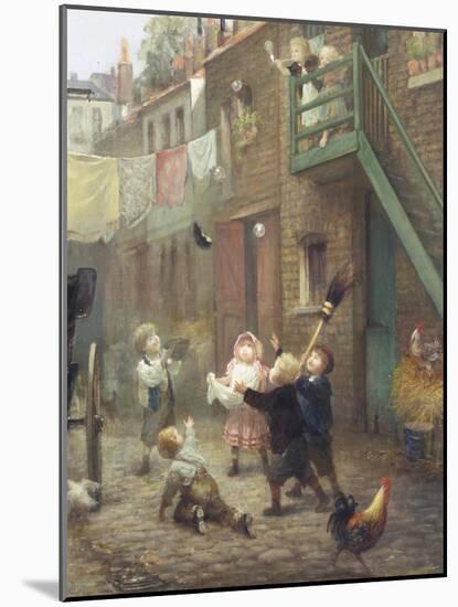 Catching Bubbles-Albert Ludovici-Mounted Giclee Print