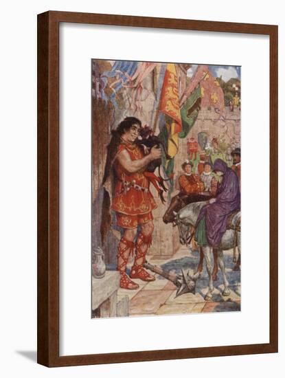 Catching Dickie in His Arms, He Held Him Close to His Head-Henry Justice Ford-Framed Giclee Print