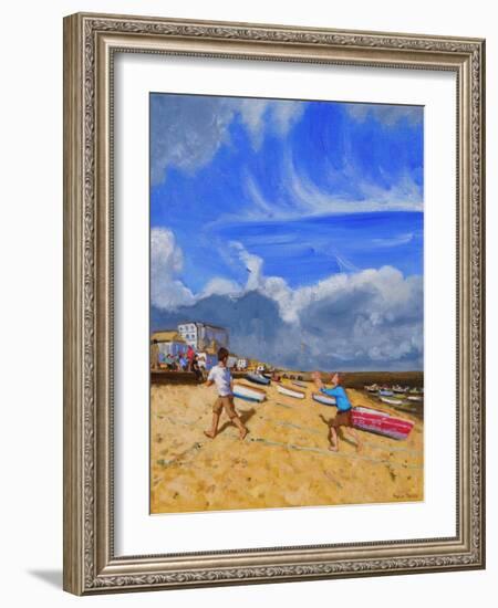 Catching the Ball, St Ives, 2016-Andrew Macara-Framed Giclee Print