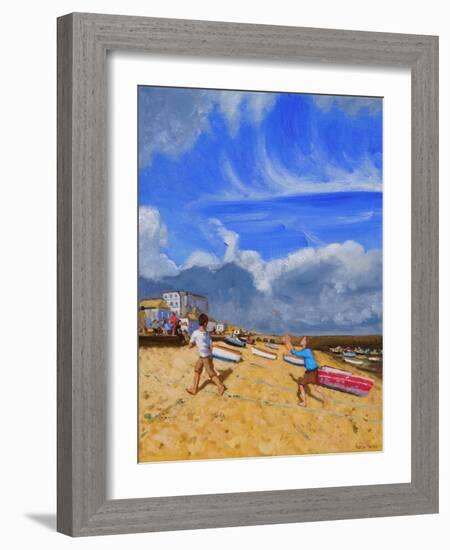 Catching the Ball, St Ives, 2016-Andrew Macara-Framed Giclee Print