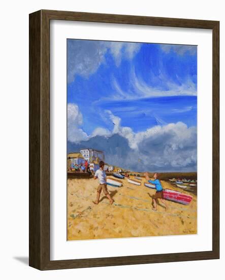 Catching the Ball, St Ives, 2016-Andrew Macara-Framed Giclee Print