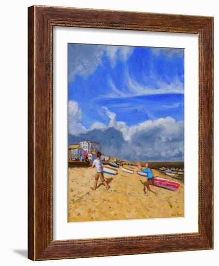 Catching the Ball, St Ives, 2016-Andrew Macara-Framed Giclee Print