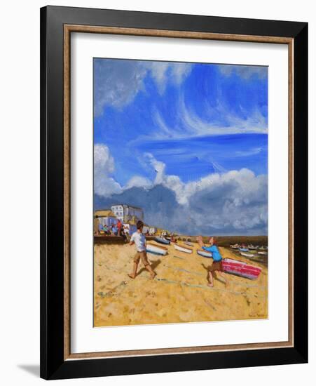 Catching the Ball, St Ives, 2016-Andrew Macara-Framed Giclee Print