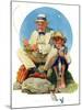 "Catching the Big One", August 3,1929-Norman Rockwell-Mounted Giclee Print
