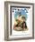 "Catching the Big One" Saturday Evening Post Cover, August 3,1929-Norman Rockwell-Framed Giclee Print