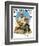 "Catching the Big One" Saturday Evening Post Cover, August 3,1929-Norman Rockwell-Framed Giclee Print