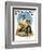 "Catching the Big One" Saturday Evening Post Cover, August 3,1929-Norman Rockwell-Framed Giclee Print