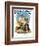 "Catching the Big One" Saturday Evening Post Cover, August 3,1929-Norman Rockwell-Framed Giclee Print