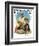 "Catching the Big One" Saturday Evening Post Cover, August 3,1929-Norman Rockwell-Framed Giclee Print