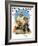 "Catching the Big One" Saturday Evening Post Cover, August 3,1929-Norman Rockwell-Framed Giclee Print