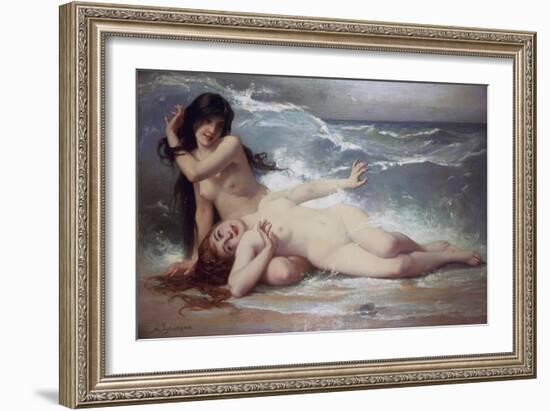 Catching Waves-Paul Albert Laurens-Framed Giclee Print