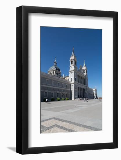 Catedral De La Almudena in Madrid, Spain, Europe-Martin Child-Framed Photographic Print