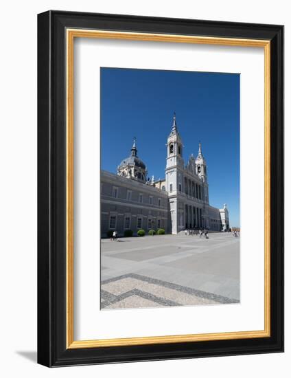 Catedral De La Almudena in Madrid, Spain, Europe-Martin Child-Framed Photographic Print