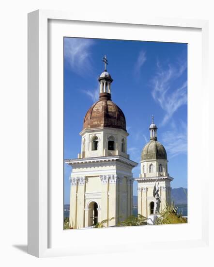 Catedral De La Asuncion on Parque Cespedes, Santiago De Cuba, Cuba, West Indies, Central America-R H Productions-Framed Photographic Print