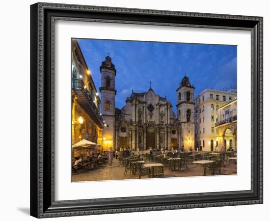 Catedral De la Habana, Plaza De la Catedral, Habana Vieja, Havana, Cuba-Jon Arnold-Framed Photographic Print