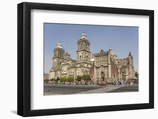 Catedral Metropolitana, Zocalo (Plaza De La Constitucion), Mexico City, Mexico, North America-Tony Waltham-Framed Photographic Print