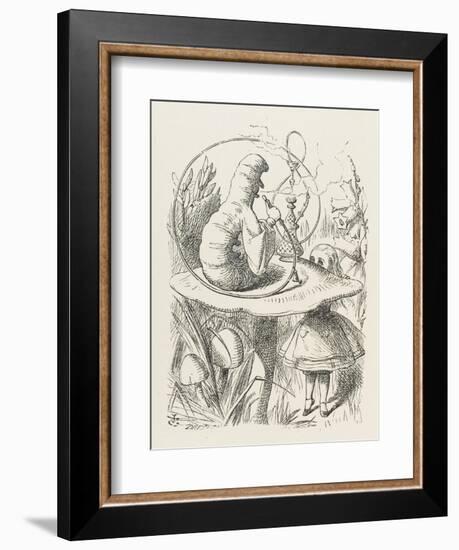 Caterpillar Alice and the Caterpillar-John Tenniel-Framed Premium Photographic Print