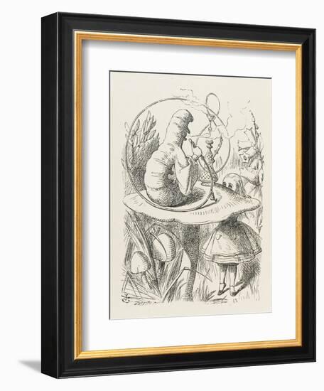 Caterpillar Alice and the Caterpillar-John Tenniel-Framed Premium Photographic Print