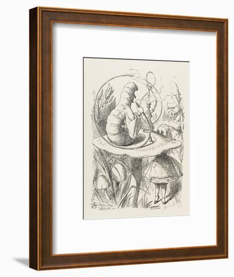 Caterpillar Alice and the Caterpillar-John Tenniel-Framed Photographic Print