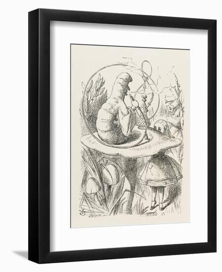 Caterpillar Alice and the Caterpillar-John Tenniel-Framed Photographic Print