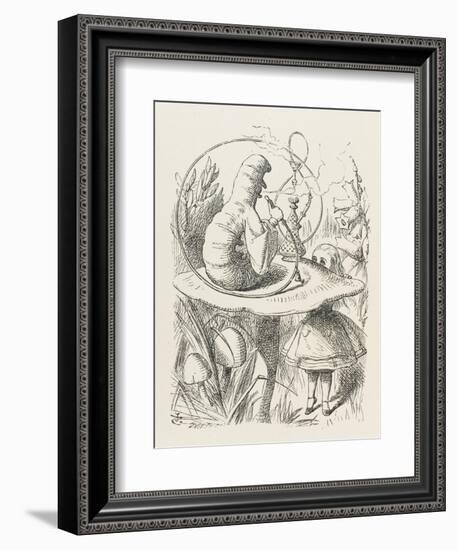 Caterpillar Alice and the Caterpillar-John Tenniel-Framed Photographic Print