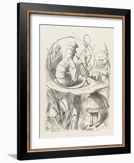 Caterpillar Alice and the Caterpillar-John Tenniel-Framed Photographic Print