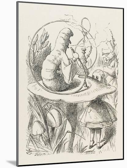 Caterpillar Alice and the Caterpillar-John Tenniel-Mounted Photographic Print