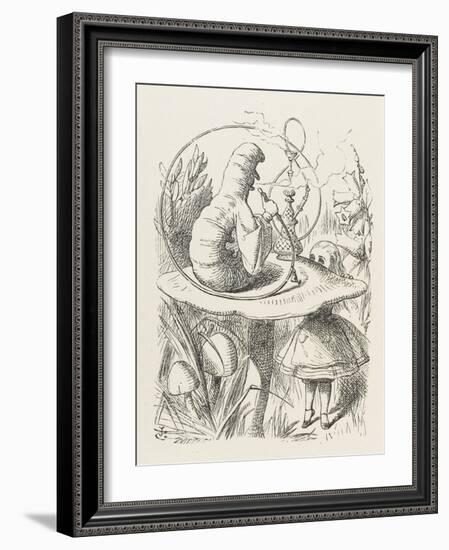 Caterpillar Alice and the Caterpillar-John Tenniel-Framed Photographic Print