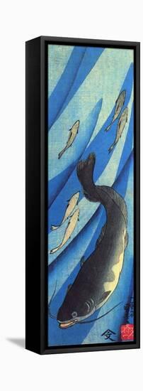 Catfish 1-Kuniyoshi Utagawa-Framed Premier Image Canvas