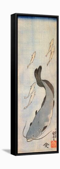 Catfish 2-Kuniyoshi Utagawa-Framed Premier Image Canvas