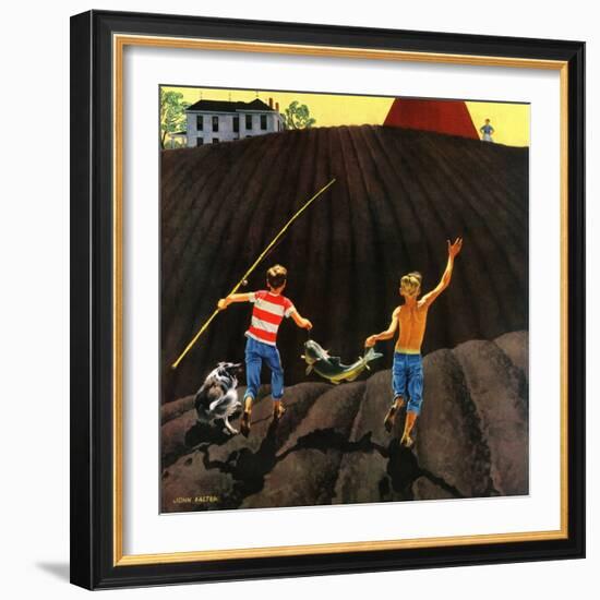 "Catfish", May 28, 1955-John Falter-Framed Giclee Print