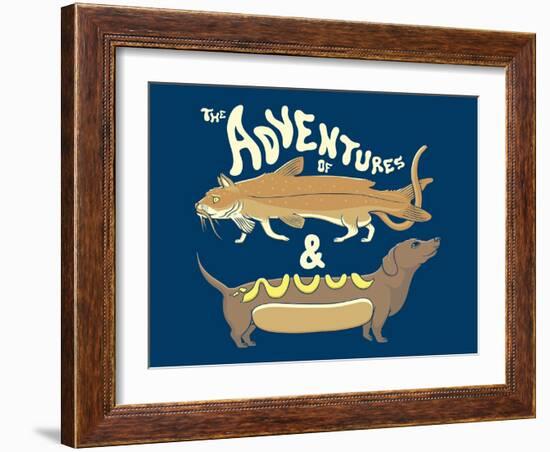 Catfish Wienerdog-Steven Wilson-Framed Giclee Print