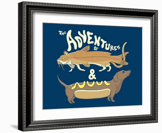 Catfish Wienerdog-Steven Wilson-Framed Giclee Print