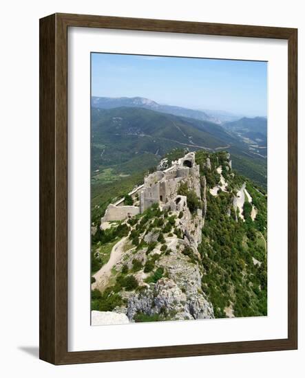 Cathar Castle Peyrepertuse-Marilyn Dunlap-Framed Art Print