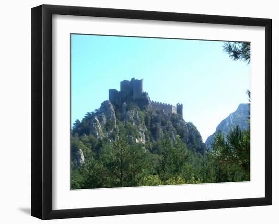 Cathar Castle Puilaurens-Marilyn Dunlap-Framed Art Print