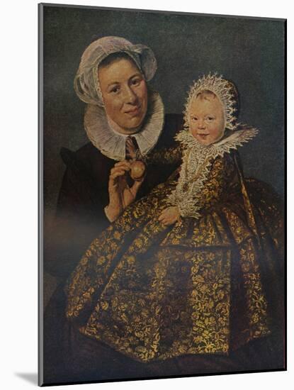'Catharina Hooft With Her Nurse', 1619-1620 (c1927)-Frans Hals-Mounted Giclee Print